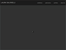Tablet Screenshot of laurasalvinelli.com
